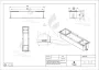 Balneo WALL-BOX PAPER falba süllyeszthető WC-papír tartó falba épített tárolóval, arany kivitelben, elegáns fürdőszobai kiegészítő