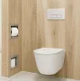 Balneo Wall-Box falba süllyesztett inox WC-papír tartó és tároló gun metal kivitelben, praktikus fürdőszobai megoldás