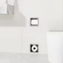 Balneo Wall-Box falba süllyesztett inox WC-papír tartó és tároló gun metal kivitelben, praktikus fürdőszobai megoldás