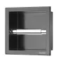 Balneo Wall-Box falba süllyeszthető 18 cm-es WC-papír tartó gun metal kivitelben, praktikus fürdőszobai kiegészítő