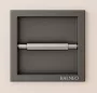 Balneo Wall-Box falba süllyeszthető 18 cm-es WC-papír tartó gun metal kivitelben, praktikus fürdőszobai kiegészítő