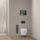 Balneo Wall Box L falba süllyeszthető Inox WC kefe tároló doboz push-open nyitással, balos/ matt fekete üveg B0401020505-02