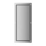 Balneo Wall Box S falba süllyeszthető Inox WC kefe tároló doboz push-open nyitással, balos/csempézhető B0401060104-01
