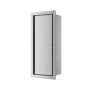 Balneo Wall Box S falba süllyeszthető Inox WC kefe tároló doboz push-open nyitással, balos/csempézhető B0401060104-01