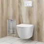 Balneo Wall Box S falba süllyeszthető WC kefe tároló doboz csempézhető előlappal és push-open nyitással