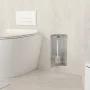 Balneo Wall Box S falba süllyeszthető WC kefe tároló doboz csempézhető előlappal és push-open nyitással