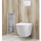 Balneo Wall Box L falba süllyeszthető WC kefe tároló doboz csempézhető előlappal és push-open nyitással