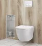 Balneo Wall Box L falba süllyeszthető WC kefe tároló doboz csempézhető előlappal és push-open nyitással