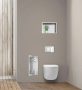 Balneo Wall Box L falba süllyeszthető Inox WC kefe tároló doboz push-open nyitással, balos/csempézhető B0401060105-02