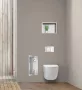 Balneo Wall Box L falba süllyeszthető WC kefe tároló doboz csempézhető előlappal és push-open nyitással