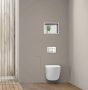 Balneo Wall Box L falba süllyeszthető Inox WC kefe tároló doboz push-open nyitással, balos/csempézhető B0401060105-02