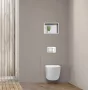 Balneo Wall Box L falba süllyeszthető WC kefe tároló doboz csempézhető előlappal és push-open nyitással