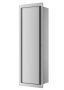 Balneo Wall Box L falba süllyeszthető Inox WC kefe tároló doboz push-open nyitással, balos/csempézhető B0401060105-02