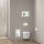 Balneo Wall Box S falba süllyeszthető Inox WC kefe tároló doboz push-open nyitással, balos/ fehér üveg B0401070504-01