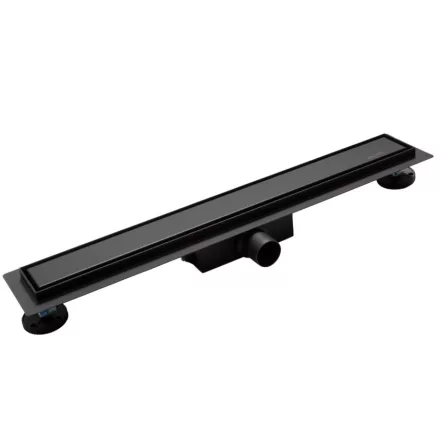 Balneo Duplex NEXT Black kétoldalas lineáris lefolyó 100 cm csempézhető matt fekete BLK1000N – SzaniterOnline