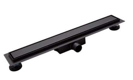 Balneo Duplex Next Black kétoldalas lineáris padlólefolyó 70 cm csempézhető, matt fekete BLK70N