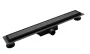 Balneo Duplex Next Black kétoldalas lineáris padlólefolyó 70 cm csempézhető, matt fekete BLK70N – BAL-BLK70N