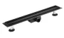 Balneo Duplex Next Black kétoldalas lineáris padlólefolyó 70 cm csempézhető, matt fekete BLK70N – BAL-BLK70N