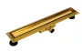 Balneo Duplex Next Gold kétoldalas lineáris lefolyó 100 cm csempézhető, arany kivitelben.