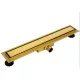 Balneo Duplex NEXT Black kétoldalas lineáris lefolyó 60 cm csempézhető, arany BR-60N – BAL-BR60N