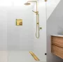 Balneo Duplex NEXT Black kétoldalas lineáris lefolyó 60 cm csempézhető, arany BR-60N – BAL-BR60N