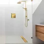 Balneo Duplex NEXT Gold kétoldalas lineáris lefolyó 70 cm csempézhető, arany BR-70N – BAL-BR70N