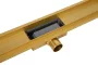 Balneo Duplex NEXT Gold kétoldalas lineáris lefolyó 70 cm csempézhető, arany BR-70N – BAL-BR70N