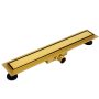 Balneo Duplex NEXT Gold kétoldalas lineáris lefolyó 80 cm csempézhető, arany BR-80N