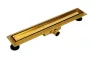 Balneo Duplex NEXT Gold kétoldalas lineáris lefolyó 80 cm csempézhető, arany BR-80N – BAL-BR80N