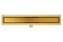 Balneo Duplex NEXT Gold kétoldalas lineáris lefolyó 80 cm csempézhető, arany BR-80N