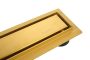 Balneo Duplex NEXT Gold kétoldalas lineáris lefolyó 80 cm csempézhető, arany BR-80N