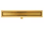 Balneo Duplex NEXT Gold kétoldalas lineáris lefolyó 80 cm csempézhető, arany BR-80N – BAL-BR80N