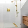 Balneo Duplex Next Gold kétoldalas lineáris lefolyó 90 cm csempézhető, arany kivitelben.