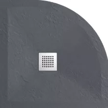 Balneo Stone Tray 90x90 cm kompozit zuhanytálca csúszgátló felülettel sötétszürke kivitelben
