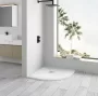 Balneo Stone Tray 80x80 cm kompozit zuhanytálca csúszgátló felülettel fehér kivitelben
