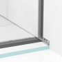 Balneo vágható inox lejtést beállító fali szegélyléc 170 cm, jobbos/króm D0101010101-2 