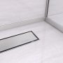Balneo vágható inox lejtést beállító léc  120 cm, jobbos/króm D0101010110-1