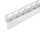 Balneo vágható inox lejtést beállító fali szegélyléc 120 cm, balos/króm D0101010201-1 