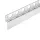 Balneo vágható inox lejtést beállító fali szegélyléc 120 cm, balos/króm D0101010201-1 – BAL-D01010102011