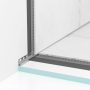Balneo vágható inox lejtést beállító fali szegélyléc 120 cm, balos/króm D0101010201-1 