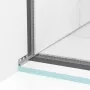 Balneo vágható inox lejtést beállító fali szegélyléc 120 cm, balos/króm D0101010201-1 – BAL-D01010102011