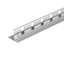 Balneo vágható inox lejtést beállító léc üveghez 120 cm, balos/króm D0101010202-1 