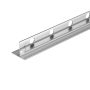 Balneo vágható inox lejtést beállító léc üveghez 170 cm, balos/króm D0101010202-2