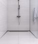Balneo vágható inox lejtést beállító léc 120 cm, jobbos/matt fekete D0101020110-1