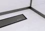 Balneo vágható inox lejtést beállító léc 120 cm, jobbos/matt fekete D0101020110-1 – BAL-D01010201101