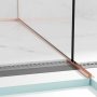 Balneo vágható lejtést beállító léc üveghez 170 cm, jobbos/réz  D0101040102-2 
