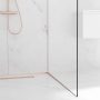 Balneo vágható lejtést beállító léc üveghez 170 cm, jobbos/réz  D0101040102-2 