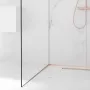 Balneo vágható lejtést beállító léc üveghez 120 cm, balos/réz D0101040202-1 – BAL-D01010402021