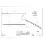 Balneo vágható lejtést beállító léc üveghez 120 cm, balos/réz D0101040202-1 – BAL-D01010402021