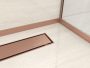 Balneo Edge Strip vágható inox lejtést beállító léc  120 cm, balos/réz D0101040210-1